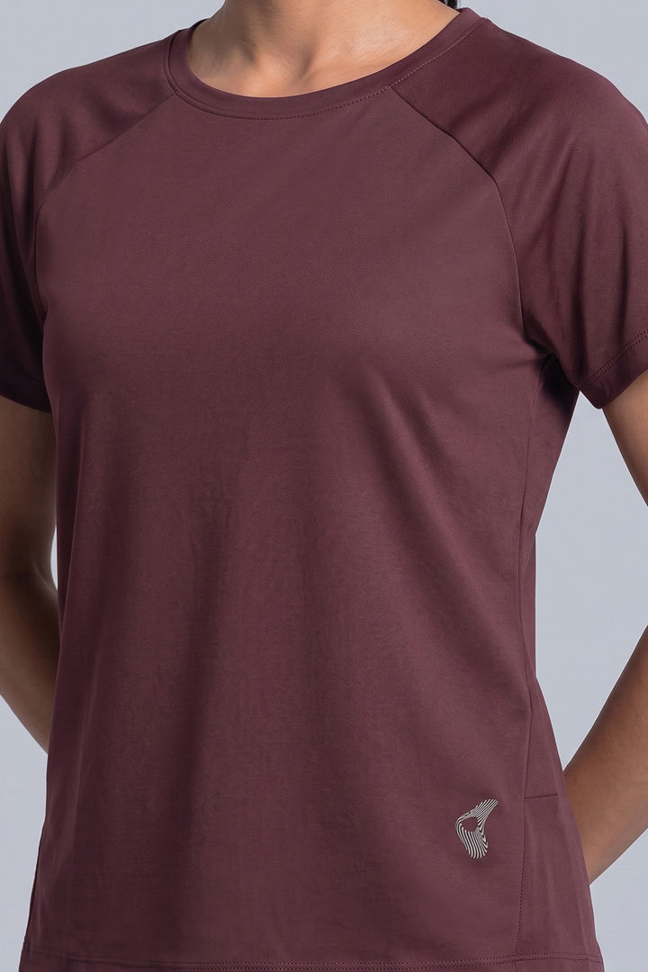 Zelocity Quick Dry Raglan Gym & Training Relaxed Tshirt - Huckleberry — image 5